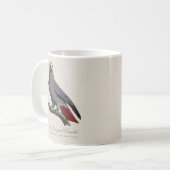 Le Perroquet Cendre - Illustration aus dem 19. Jah Kaffeetasse (Vorderseite Links)