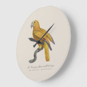 Le Perroquet Jaune ecaille de rouge Große Wanduhr (Winkel)