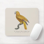 Le Perroquet Jaune ecaille de rouge Mousepad (Mit Mouse)