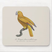 Le Perroquet Jaune ecaille de rouge Mousepad (Vorne)