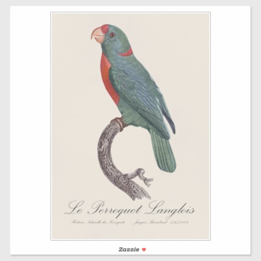 Le Perroquet Langlois Aufkleber (Blatt)
