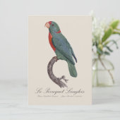 Le Perroquet Langlois Dankeskarte (Stehend Vorderseite)