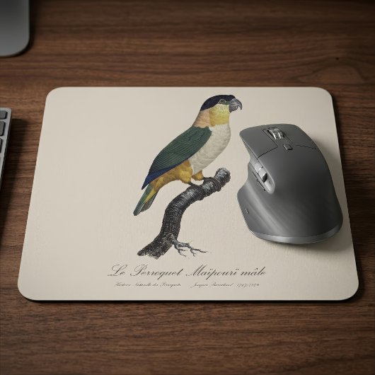 Le Perroquet Maipouri / Schwarzkopfpapagei Mousepad