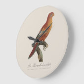 Le Perruche ecarlate Große Wanduhr (Winkel)