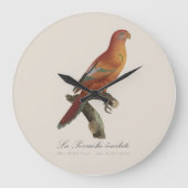 Le Perruche ecarlate Große Wanduhr (Vorderseite)