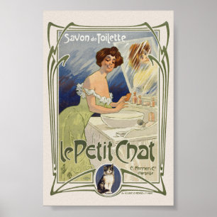 Le Petit Chat Frankreich Vintage Poster 1899