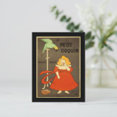 Le Petit Coquin von Cappiello Vintage Werbung Postkarte (Stehend Vorderseite)