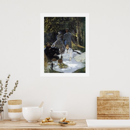 Le Petit Dejeuner Sur L'Herbe Poster (Küche)