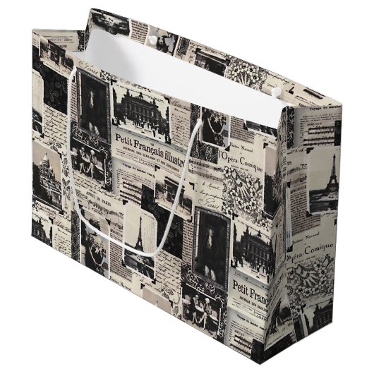 Le Petit Francais Illustre Große Geschenktüte (Vorderseite Schrägansicht)