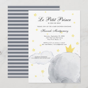 Le Petit Prince   Einladung der Babydusche