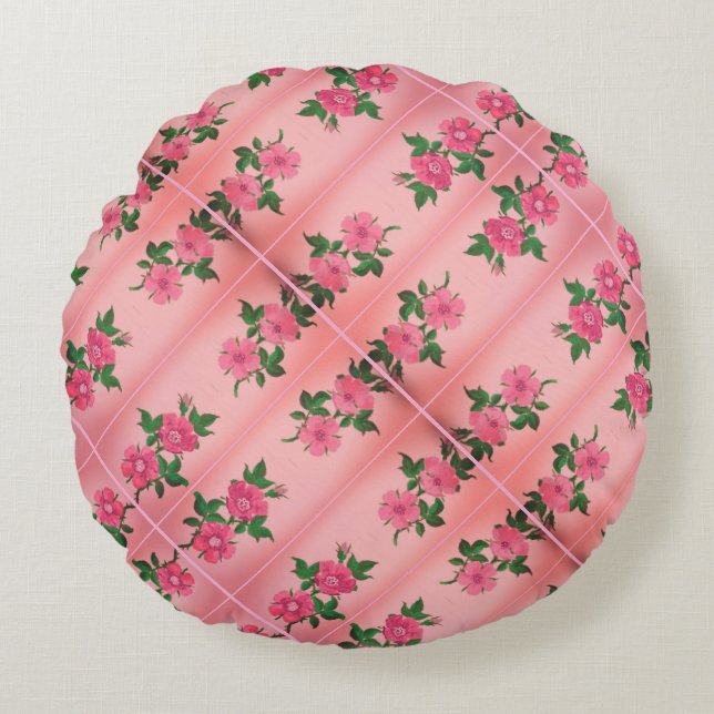 Le petite fleur pillowcase rundes kissen (Vorderseite)