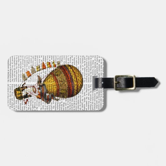 Le Pilote Heißluftballon Gepäckanhänger (Vorderseite horizontal)