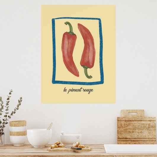 Le Piment Rouge Poster (Küche)