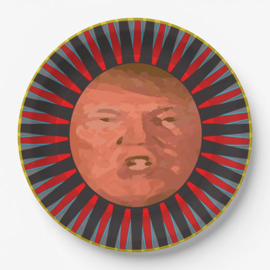 Le Plat D John Trump Plate Pappteller (Vorderseite)