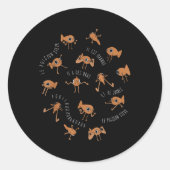 Le Poisson Steve Funny Fish Meme _1 Runder Aufkleber (Vorderseite)