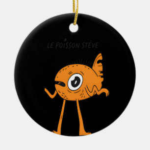Le Poisson Steve Niedlich & Funny Keramik Ornament