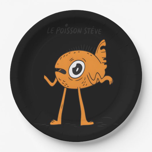 Le Poisson Steve Niedlich & Funny Pappteller (Vorderseite)