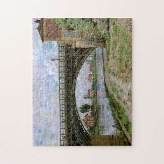 Le Pont D'Argenteuil Claude Monet Kunstkunst Puzzle (Vertikal)
