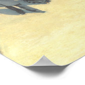 Le Pont de L'Europe, 1876 Poster (Ecke)