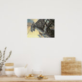 Le Pont de L'Europe, 1876 Poster (Küche)