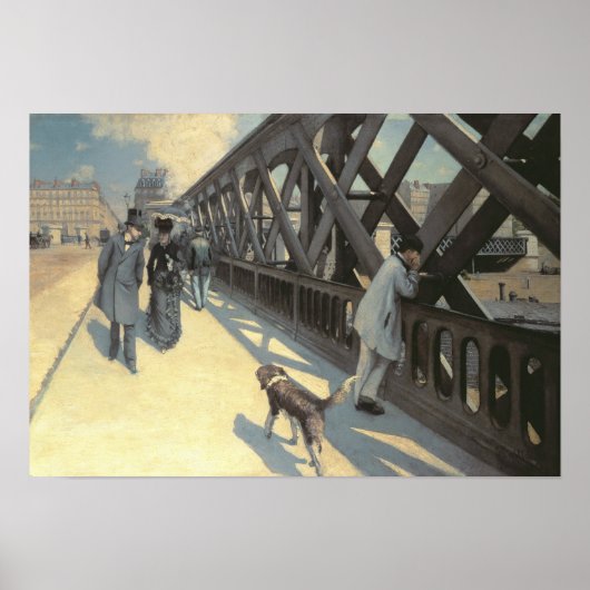 Le Pont de L'Europe, 1876 Poster (Vorne)