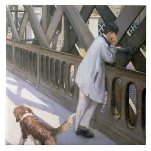 Le Pont de L'Europe: Detail eines stillstehenden Fliese (Vorderseite)