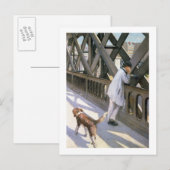 Le Pont de L'Europe: Details eines Ruheständlers u Postkarte (Vorne/Hinten)