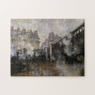 Le Pont de l'Europe, Gare Saint-Lazare Monet Fine Puzzle