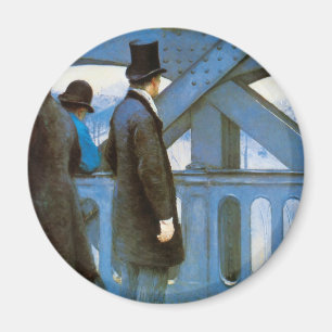 Le Pont de l'Europe von Gustave Caillebotte Magnet