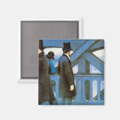 Le Pont de l'Europe von Gustave Caillebotte Magnet (Vorderseite/Rückseite)