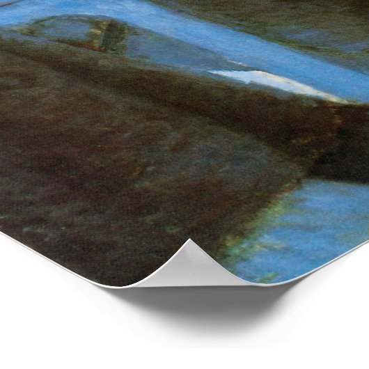 Le Pont de l'Europe von Gustave Caillebotte Poster (Ecke)