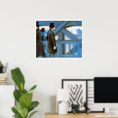 Le Pont de l'Europe von Gustave Caillebotte Poster (Heimbüro)
