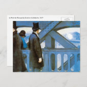 Le Pont de l'Europe von Gustave Caillebotte Postkarte (Vorne/Hinten)