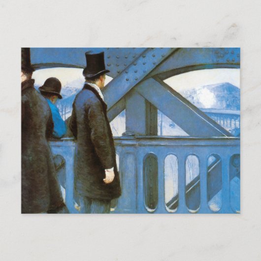Le Pont de l'Europe von Gustave Caillebotte Postkarte (Vorderseite)