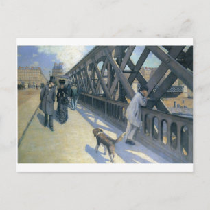 Le Pont de L'Europe von Gustave Caillebotte Postkarte