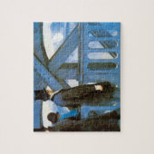 Le Pont de l'Europe von Gustave Caillebotte Puzzle (Vertikal)