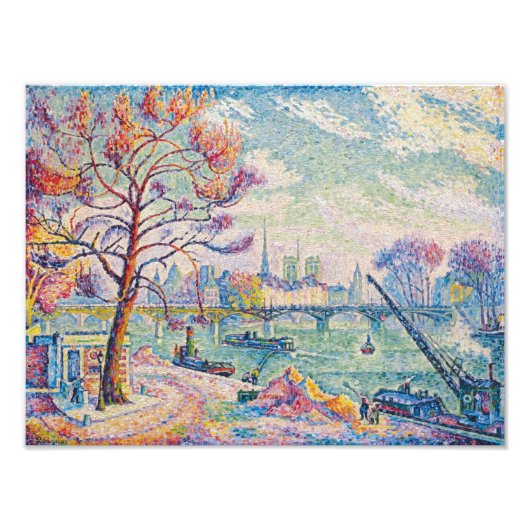 Le Pont Des Arts Paris | Paul Signac | Fotodruck (Vorne)