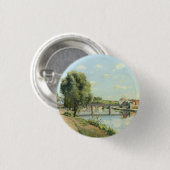 Le Pont Du Chemin De Fer Camille Pissarro Button (Vorne & Hinten)