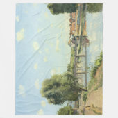 Le Pont Du Chemin De Fer Camille Pissarro Fleecedecke (Vorderseite)
