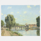 Le Pont Du Chemin De Fer Camille Pissarro Fleecedecke (Vorderseite (Horizontal))