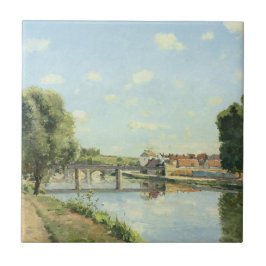 Le Pont Du Chemin De Fer Camille Pissarro Fliese