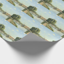 Le Pont Du Chemin De Fer Camille Pissarro Geschenkpapier