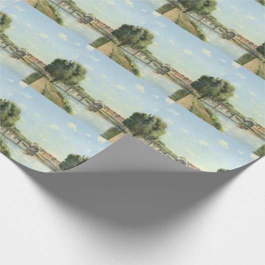 Le Pont Du Chemin De Fer Camille Pissarro Geschenkpapier (Ecke)