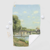 Le Pont Du Chemin De Fer Camille Pissarro Golfhandtuch (Insitu)