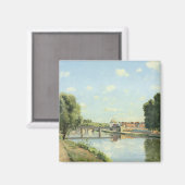 Le Pont Du Chemin De Fer Camille Pissarro Magnet (Vorderseite/Rückseite)