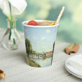 Le Pont Du Chemin De Fer Camille Pissarro Pappbecher