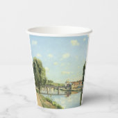 Le Pont Du Chemin De Fer Camille Pissarro Pappbecher (Rückseite)