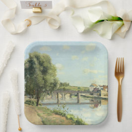 Le Pont Du Chemin De Fer Camille Pissarro Pappteller