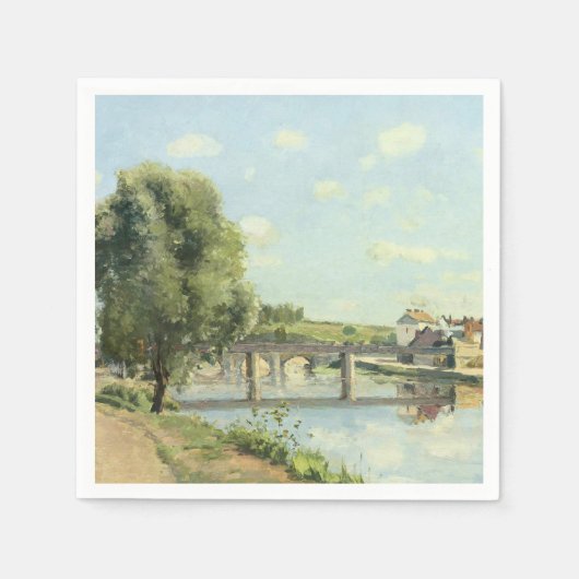 Le Pont Du Chemin De Fer Camille Pissarro Serviette (Vorderseite)