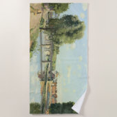 Le Pont Du Chemin De Fer Camille Pissarro Strandtuch (Vorderseite)